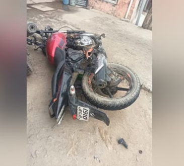 Bike damaged in accident